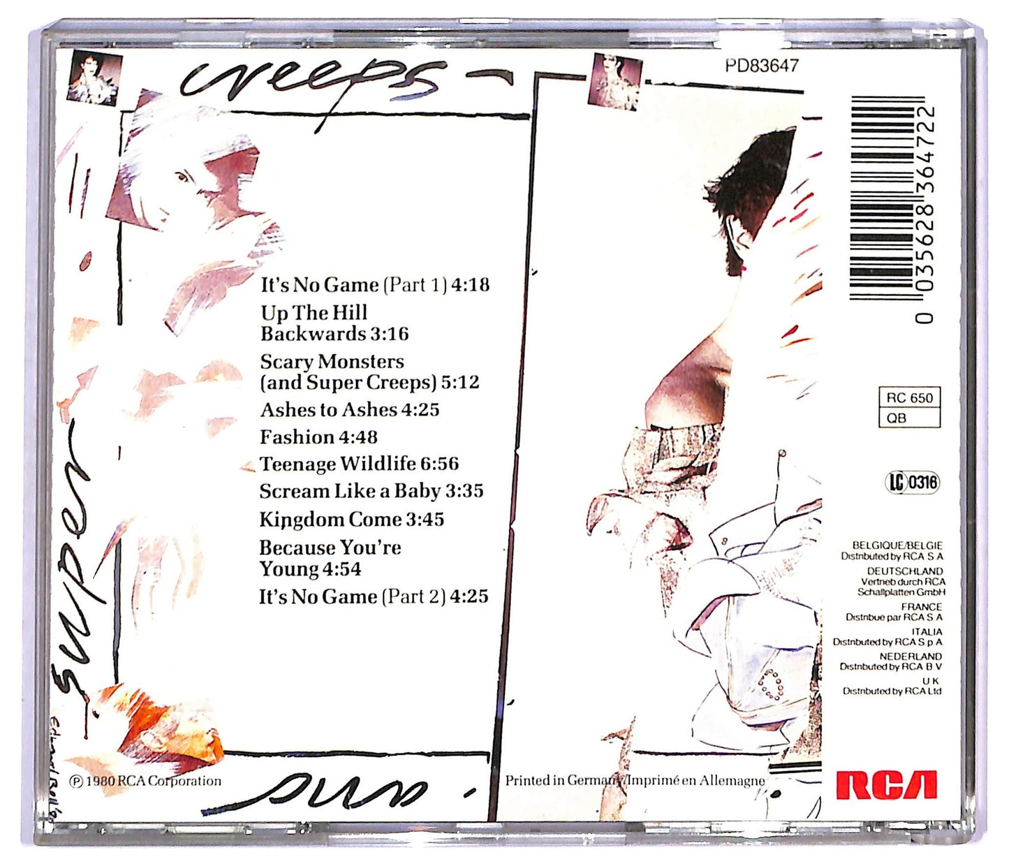 EBOND David Bowie - Scary Monsters (And Super Creeps) CD CD088724