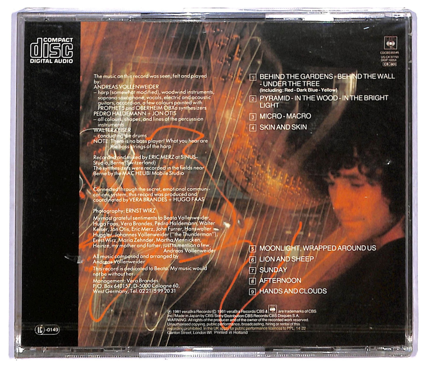 EBOND Andreas Vollenweider - ...Behind The Gardens CD CD088734