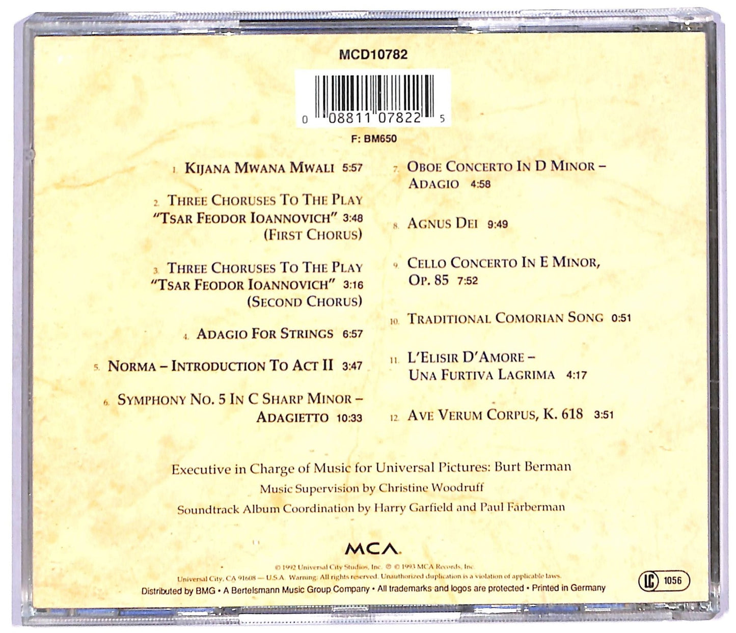 EBOND Various - Lorenzo's Oil CD CD088841