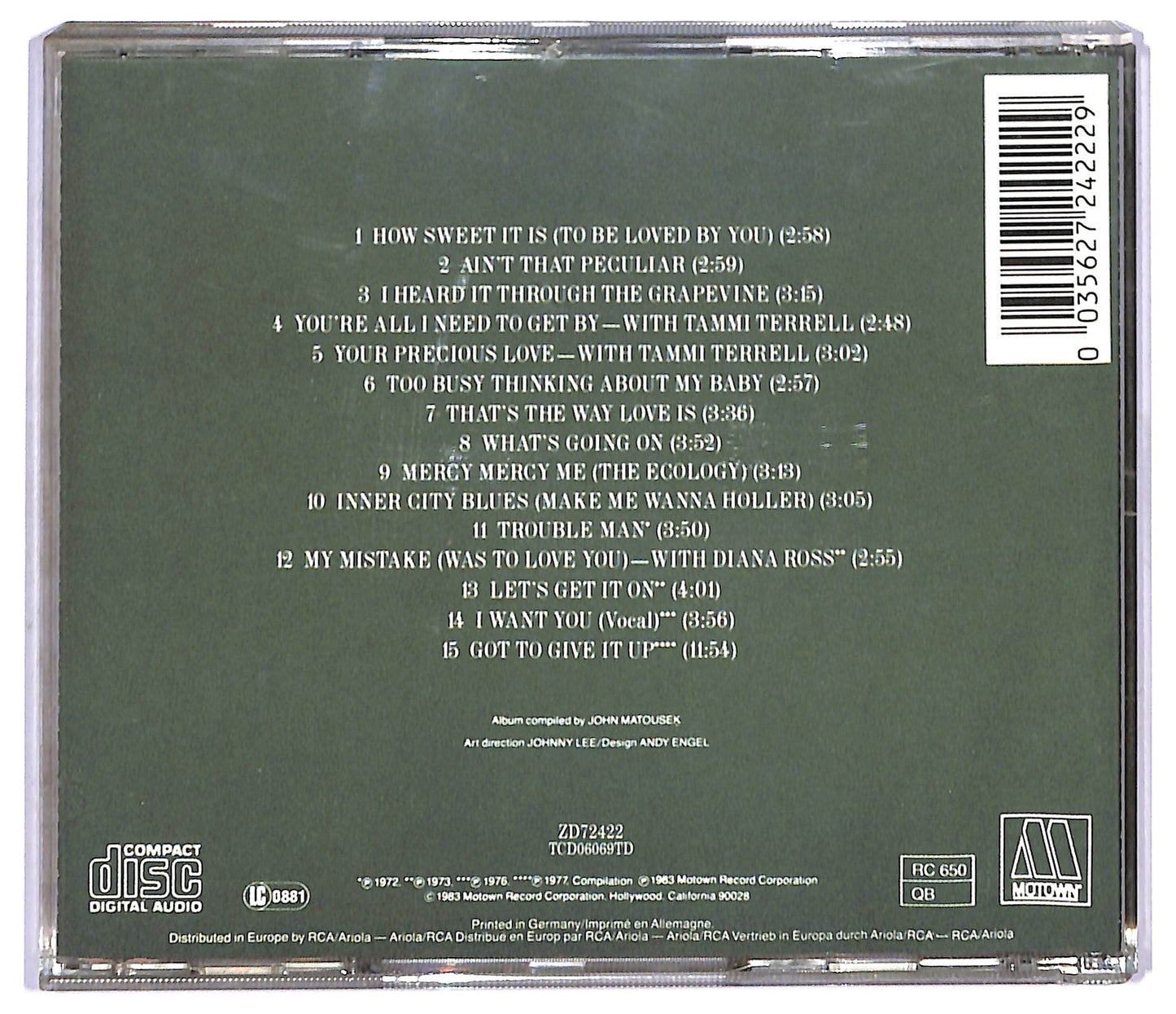 EBOND Marvin Gaye - 15 Greatest Hits CD CD088917