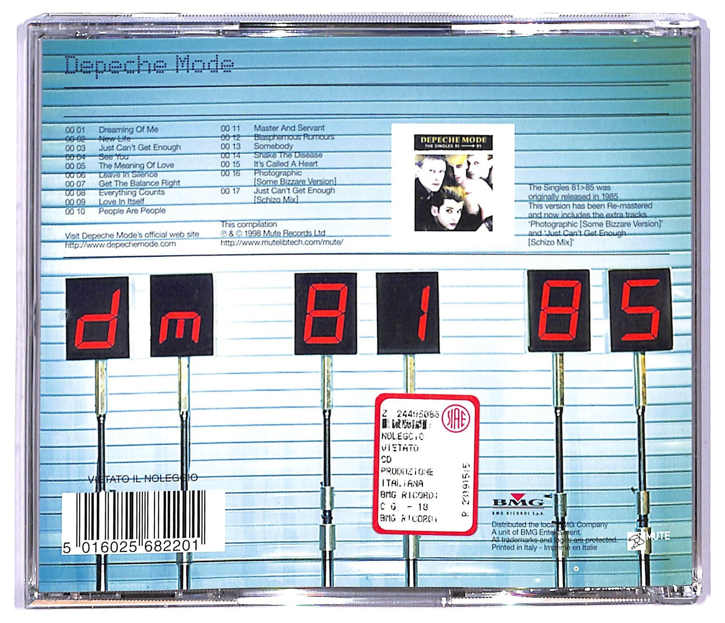 EBOND Depeche Mode - The Singles 81 > 85 CD CD088937