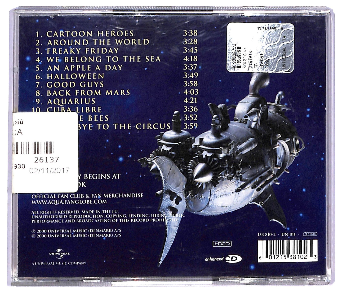 EBOND Aqua - Aquarius CD CD088940