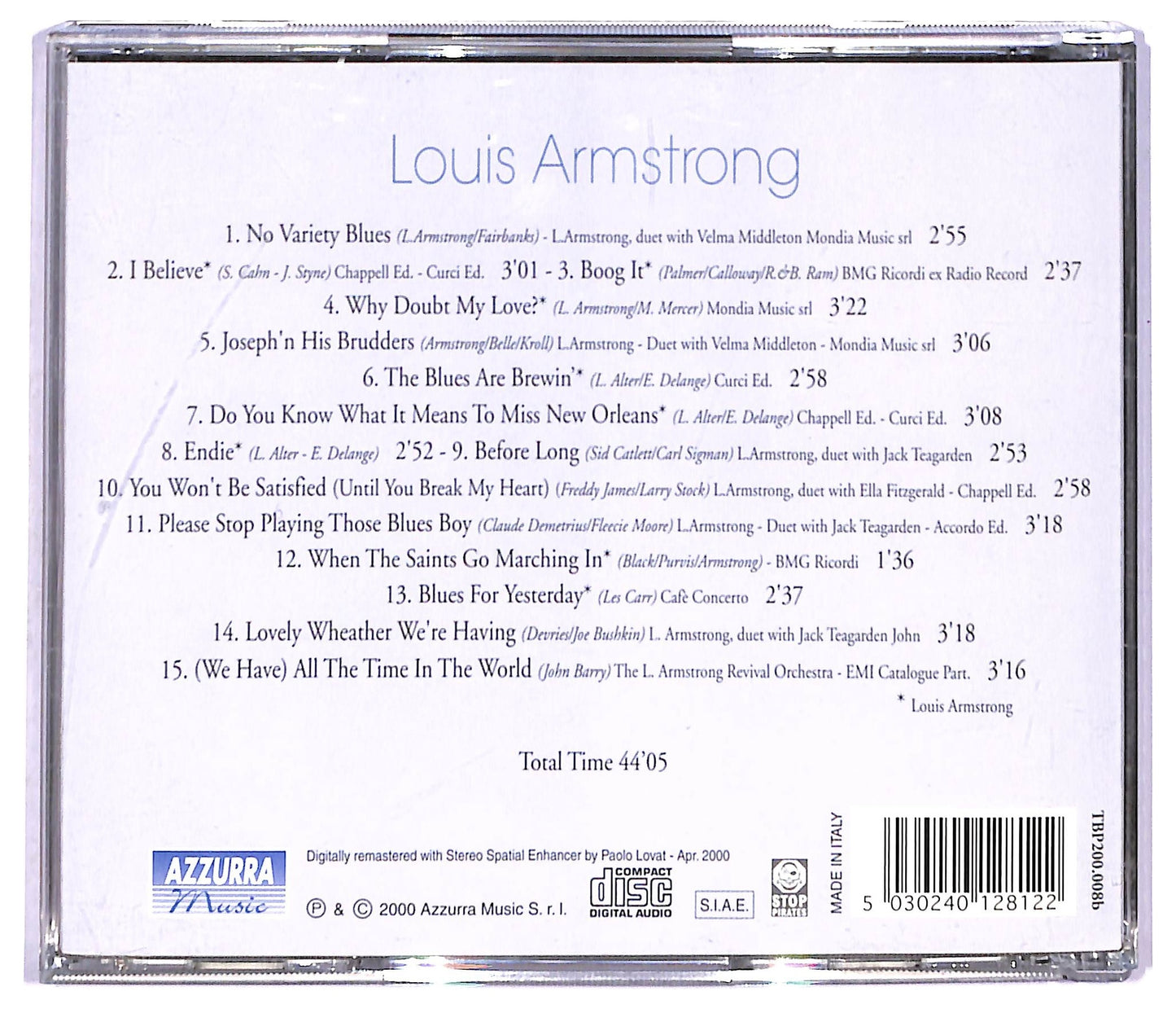 EBOND Louis Armstrong - Louis Forever 2 CD CD088946