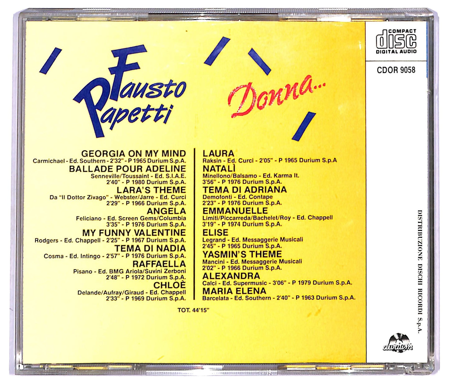EBOND Fausto Papetti - Donna... CD CD088952