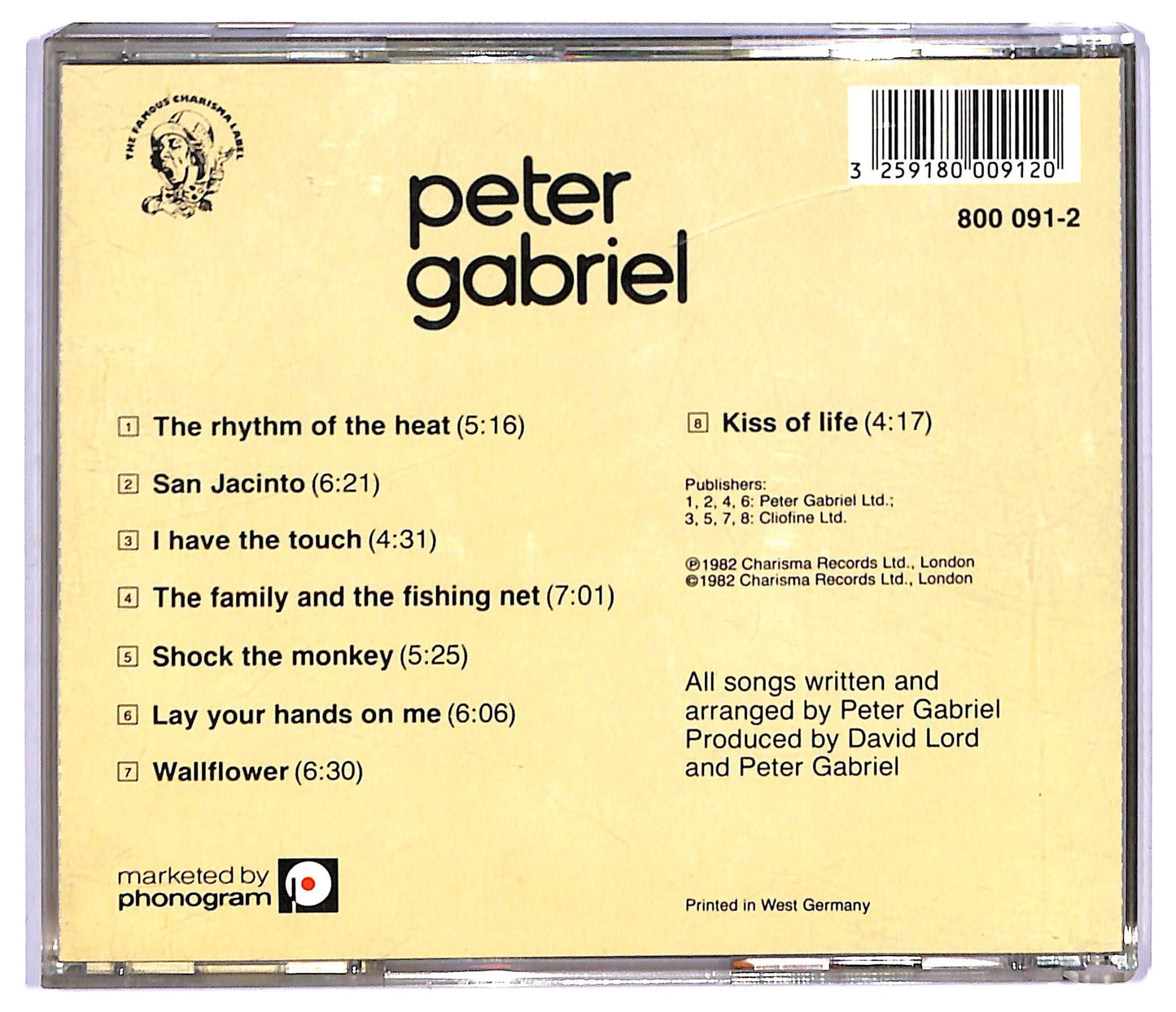 EBOND Peter Gabriel - Peter Gabriel CD CD089044
