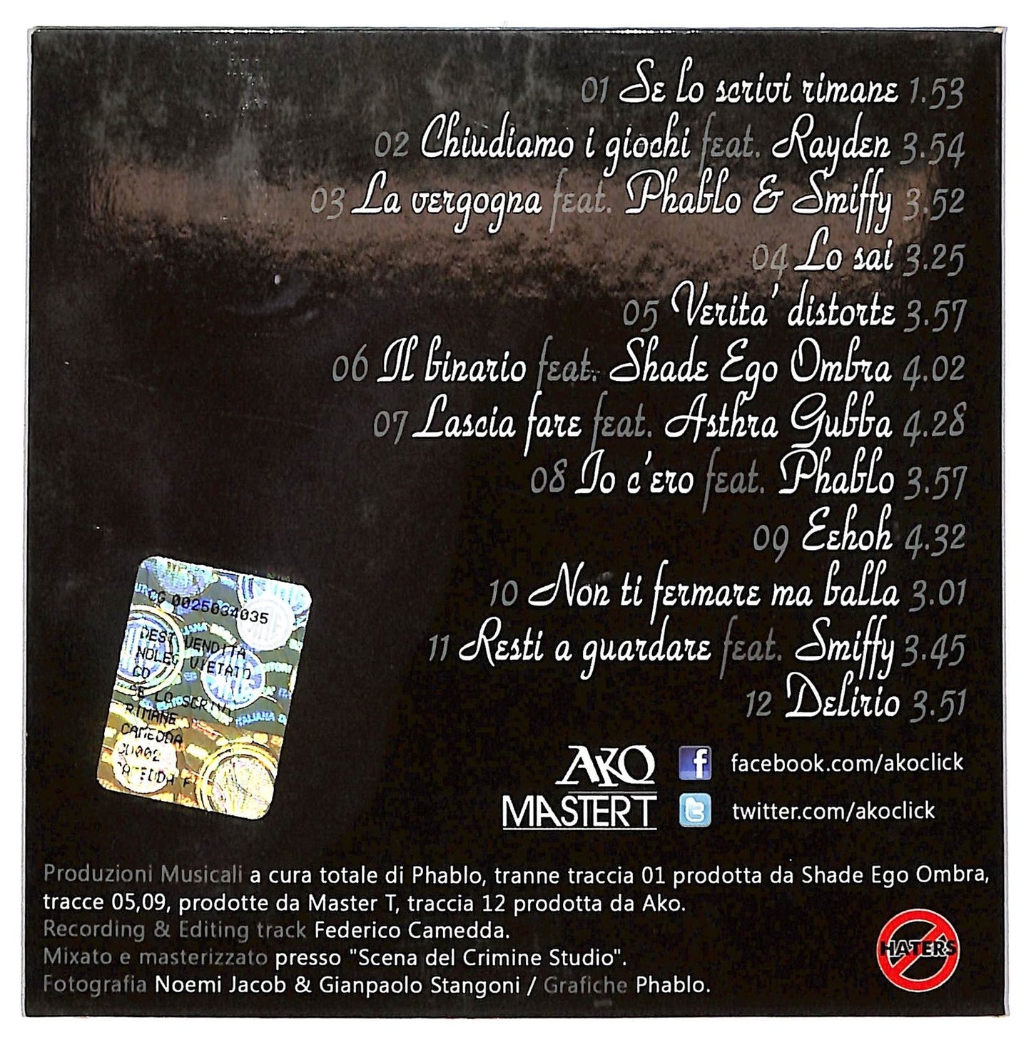 EBOND Ako - se lo scrivi rimane CD CD089128