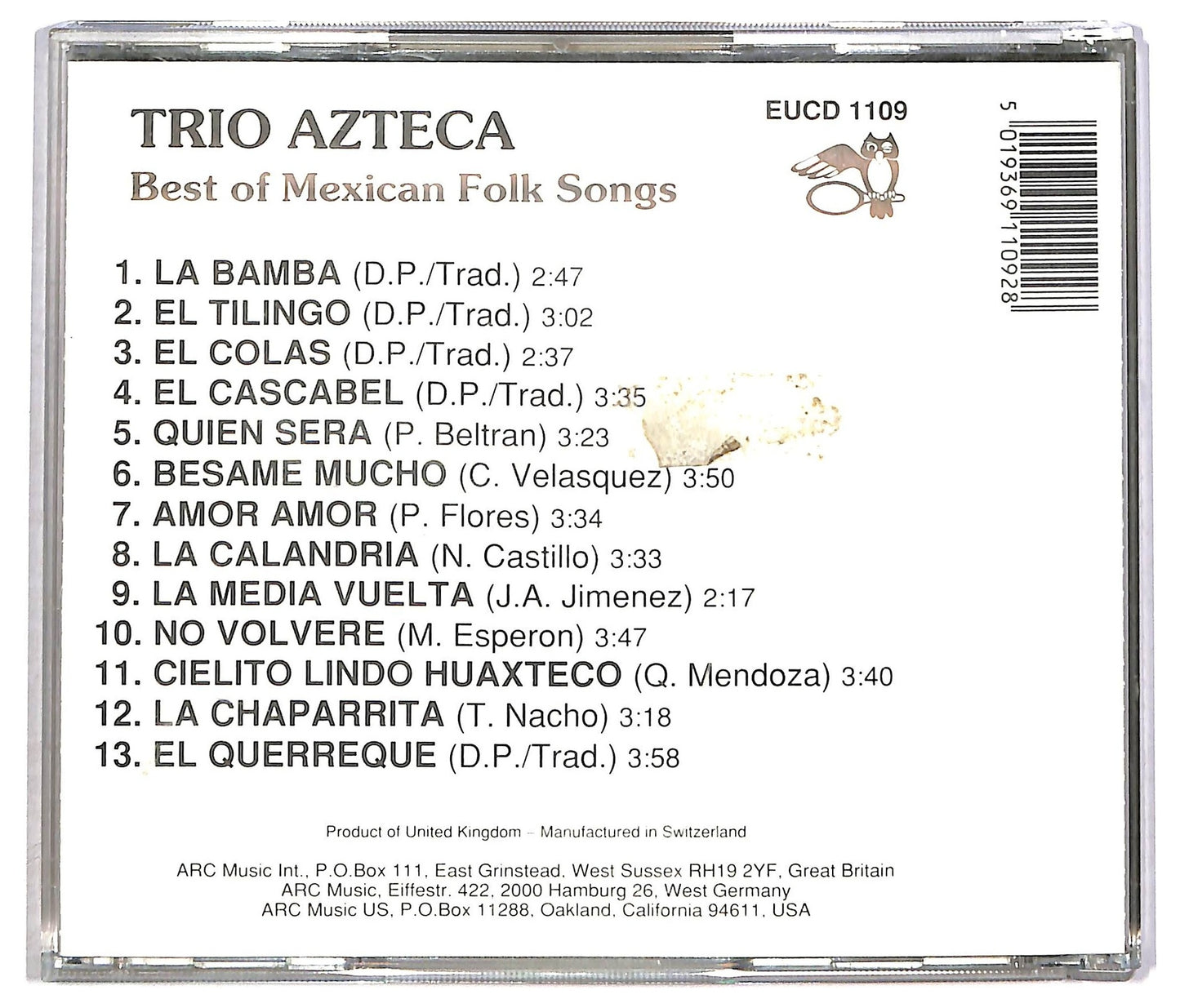 EBOND Trio Azteca - Best Of Mexican Folk Songs CD CD089160