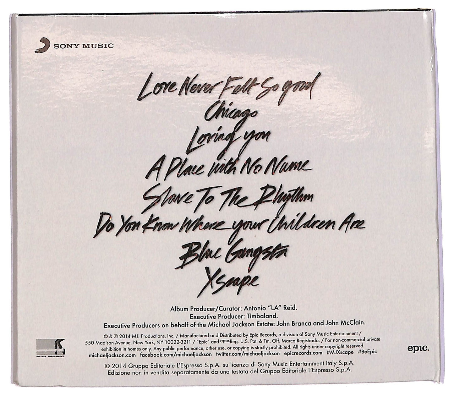 EBOND Michael Jackson - Xscape CD CD089228