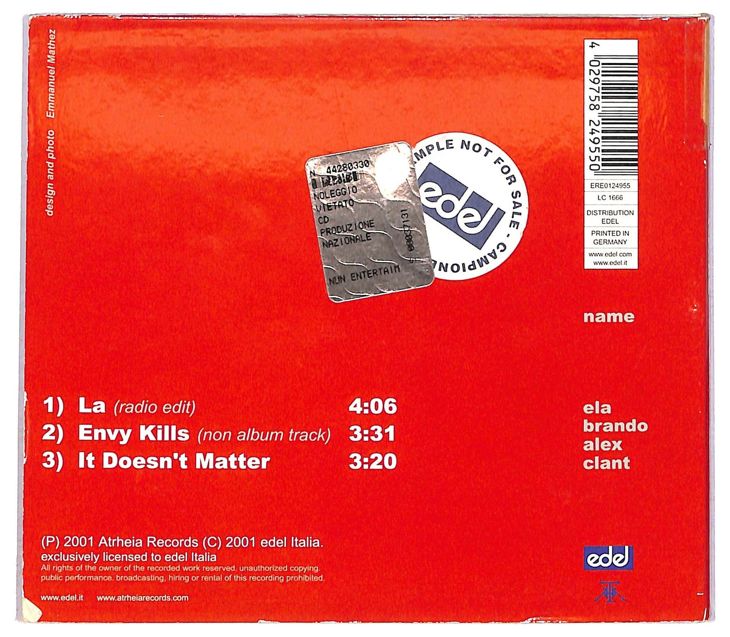 EBOND Name - La CD CD089320