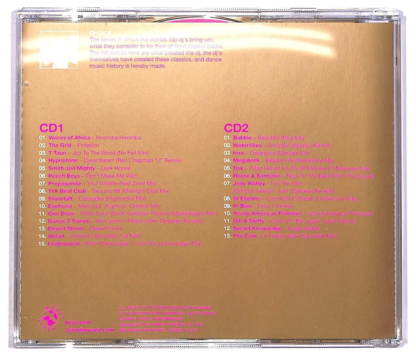 EBOND John Digweed - Choice: A Collection Of Classics (MANCA SLIPCASE) CD CD089324