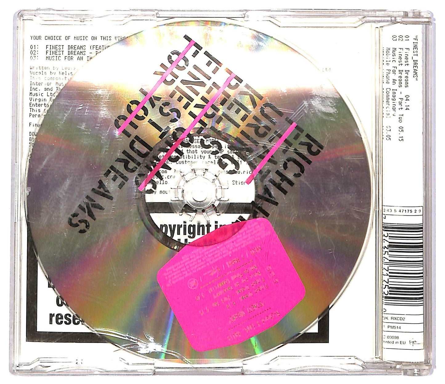 EBOND Richard X Featuring Kelis - Finest Dreams CD CD089362