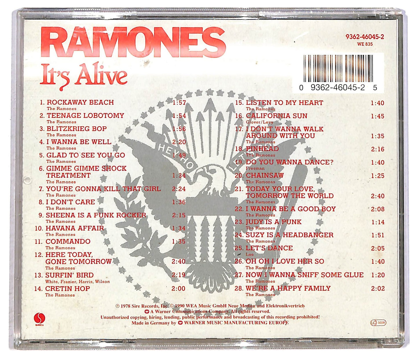 EBOND Ramones - It's Alive CD CD089417
