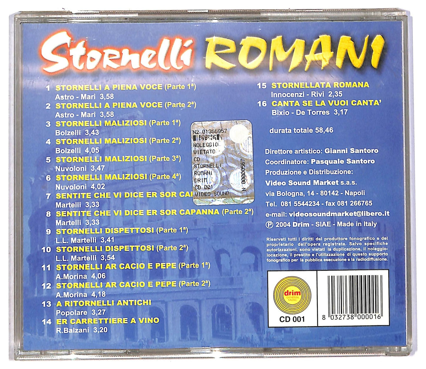 EBOND Various - Stornelli Romani CD CD089502