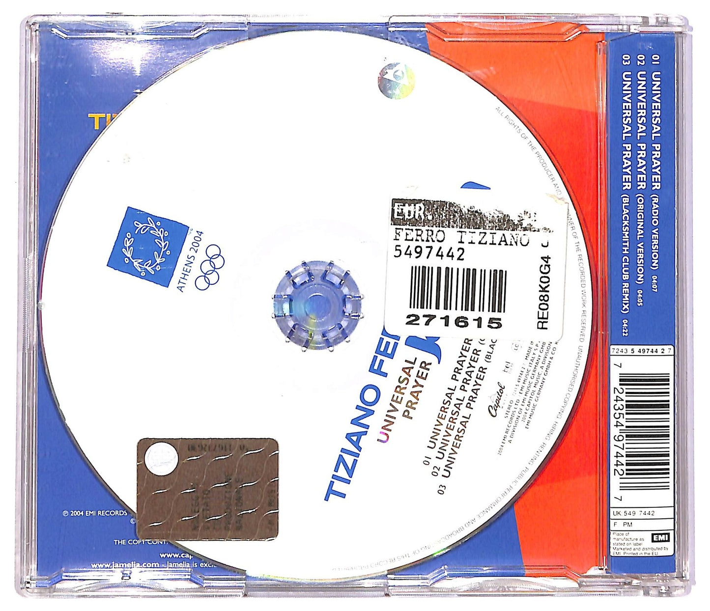 EBOND Tiziano Ferro - Jamelia - Universal Prayer CD CD089512