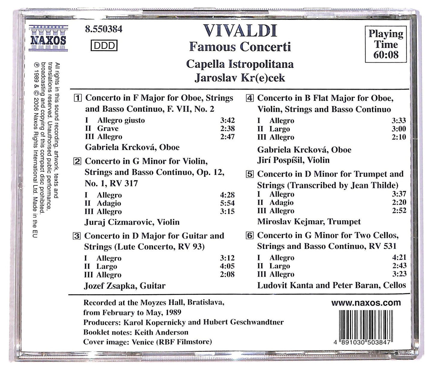 EBOND Vivaldi - Famous Concerti CD CD089514