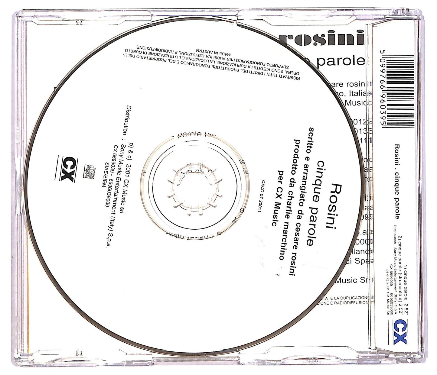 EBOND Rosini - Cinque parole CD CD089519