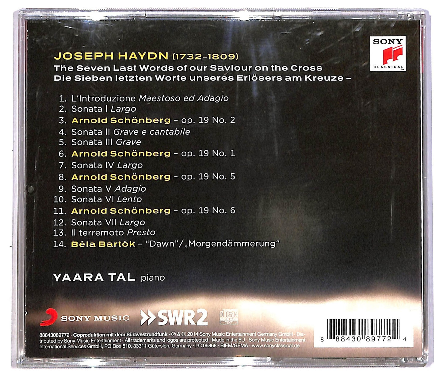 EBOND Haydn - Schonberg - Bartok ; Yaara Tal - Seven Last Words CD CD089522
