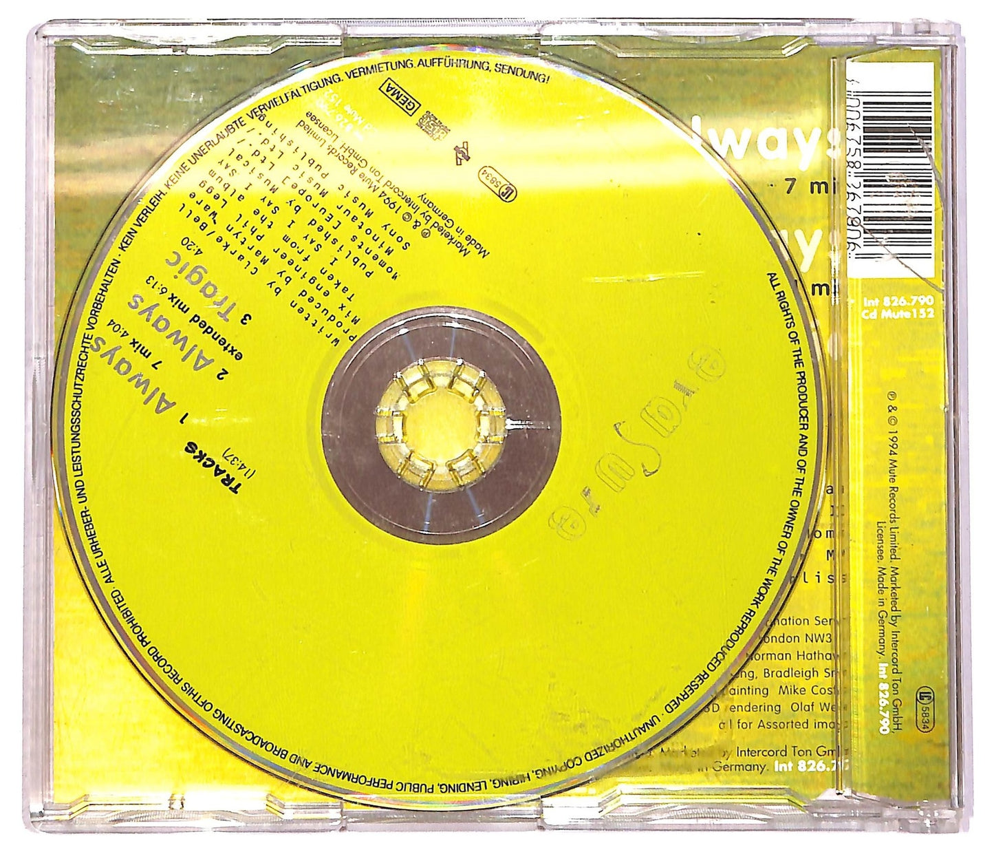 EBOND Erasure - Always CD CD089538