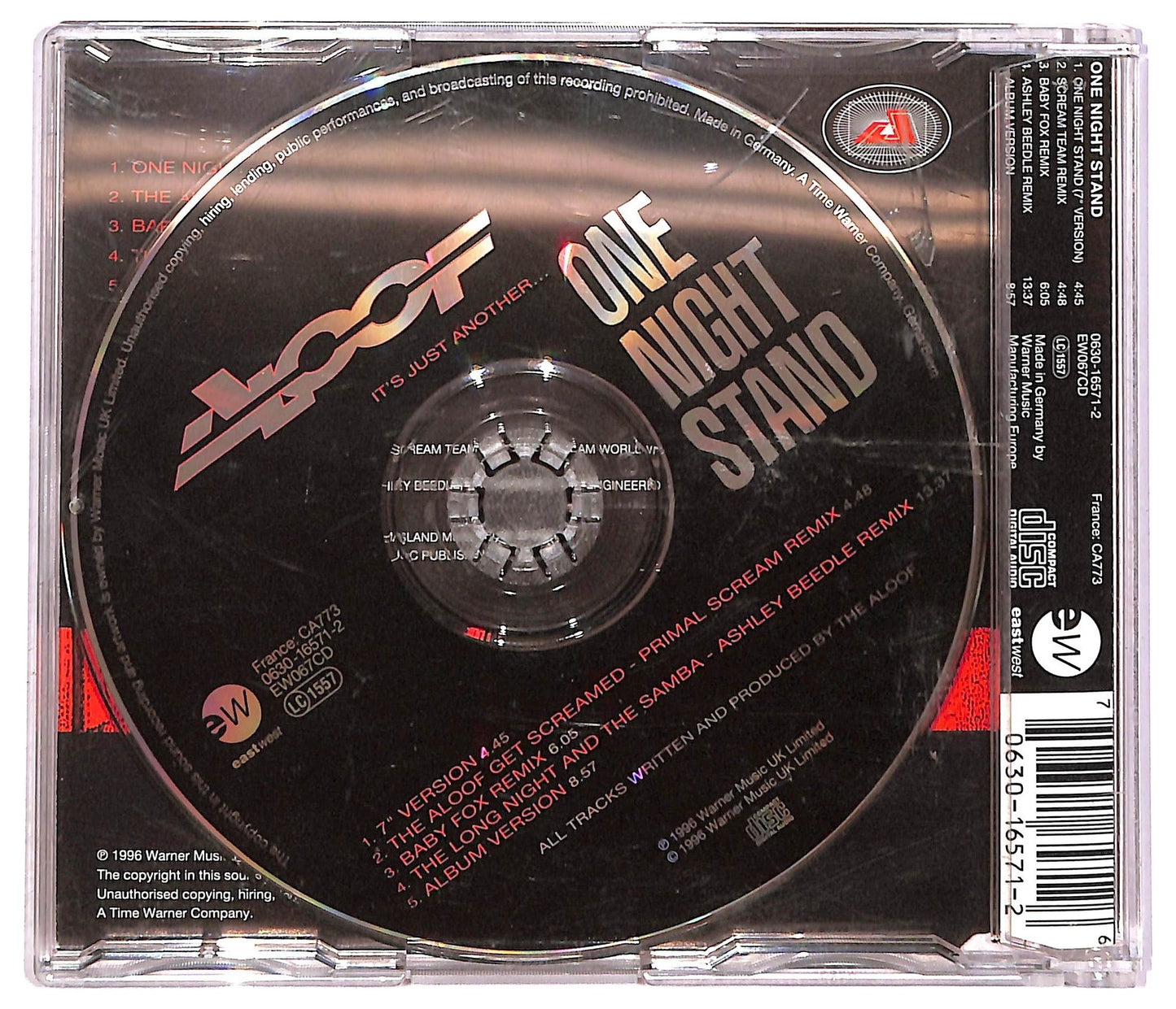 EBOND Aloof - One Night Stand CD CD089539