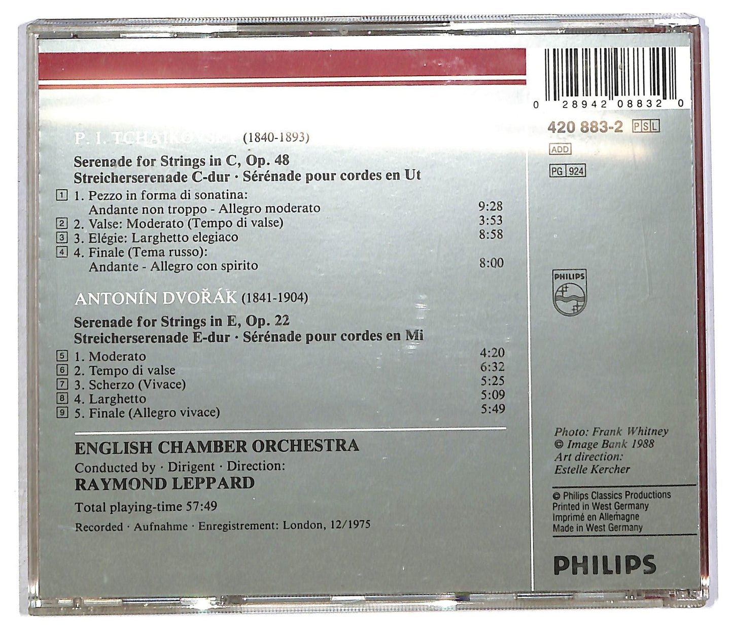 EBOND English Chamber Orchestra - - Serenades For Strings CD CD089572