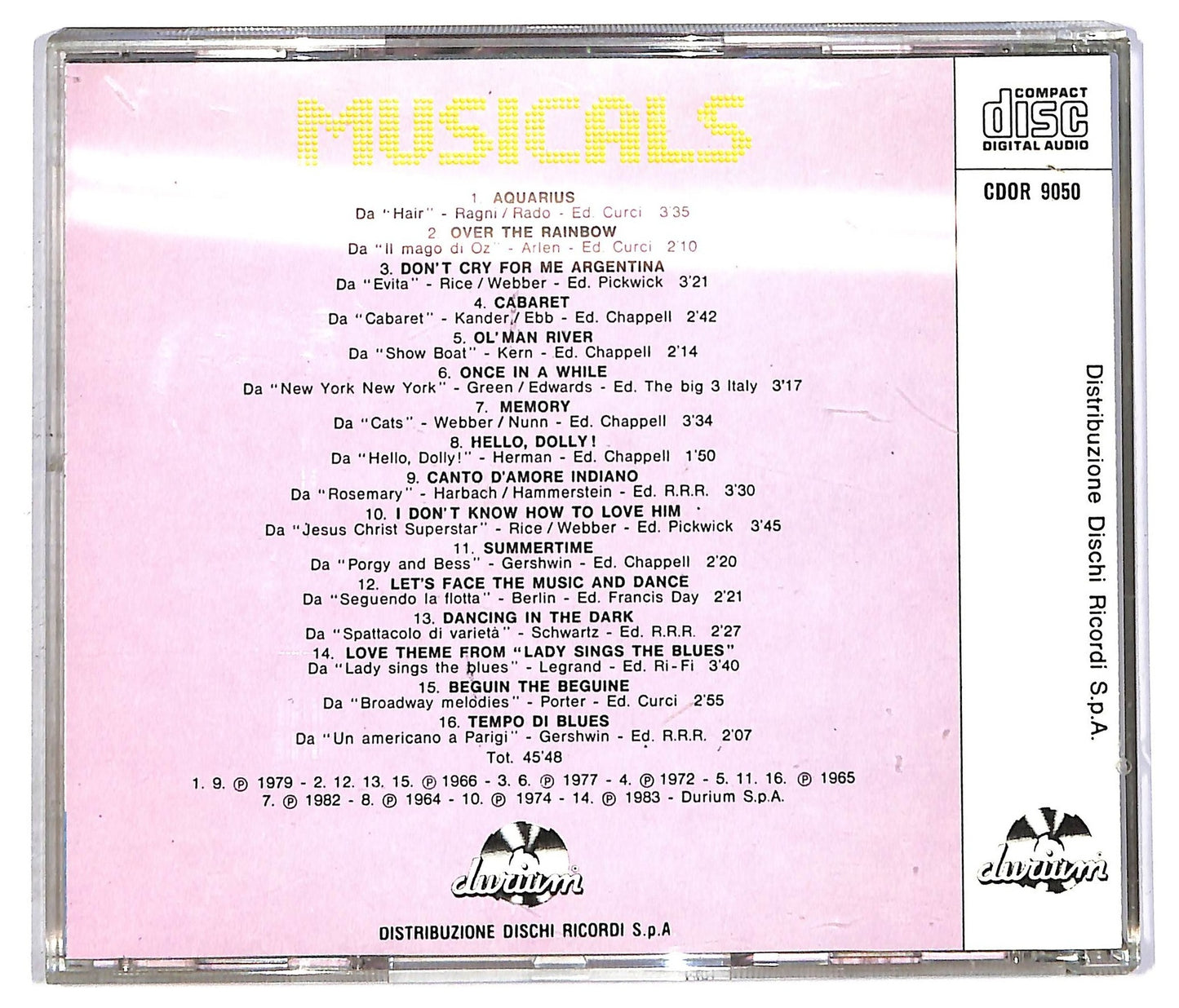 EBOND Fausto Papetti - Musicals CD CD089608