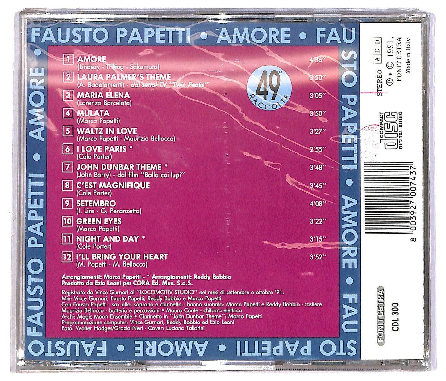 EBOND Fausto Papetti - Amore - 49° Raccolta CD CD089729