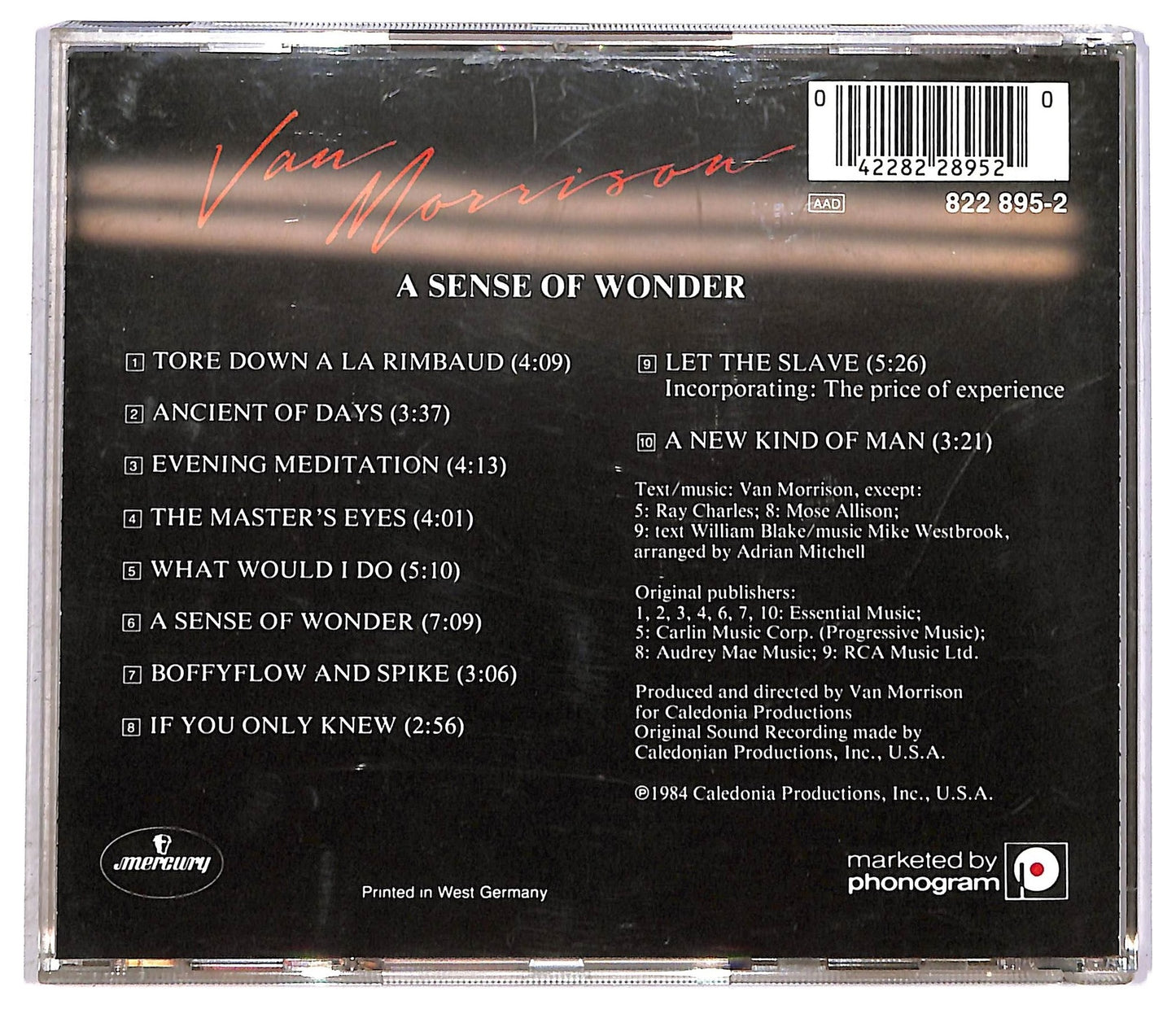EBOND Van Morrison - A Sense Of Wonder CD CD089730
