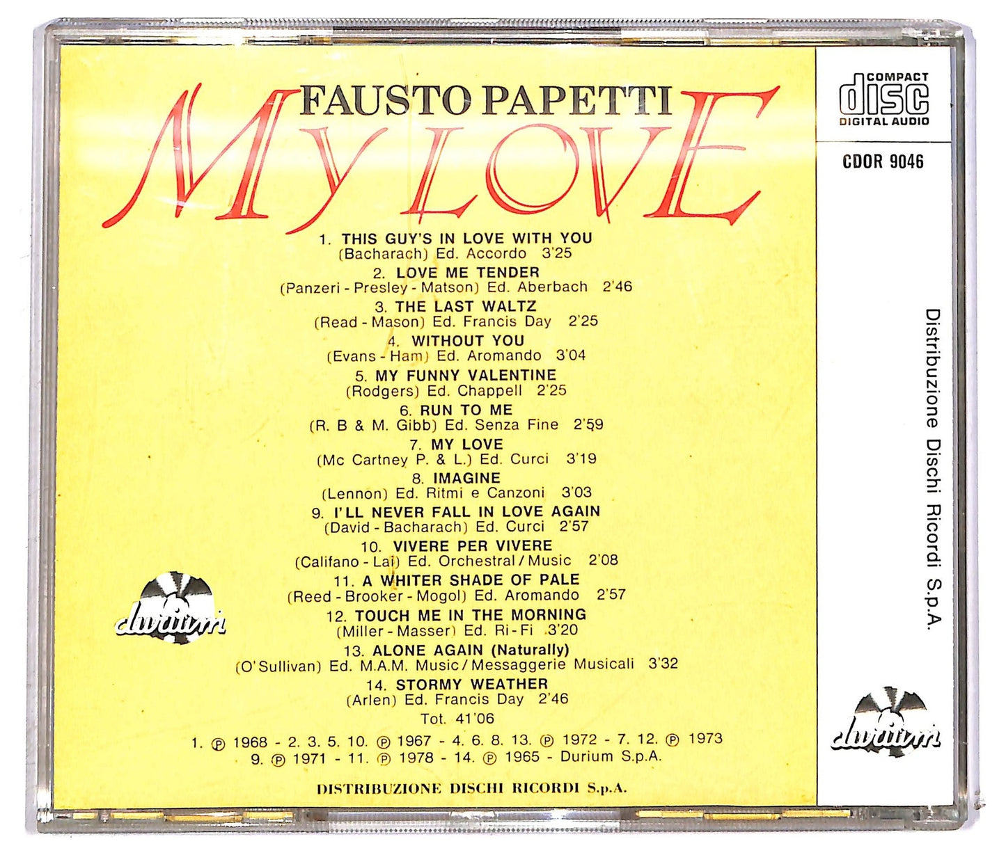 EBOND Fausto Papetti - My Love CD CD089820