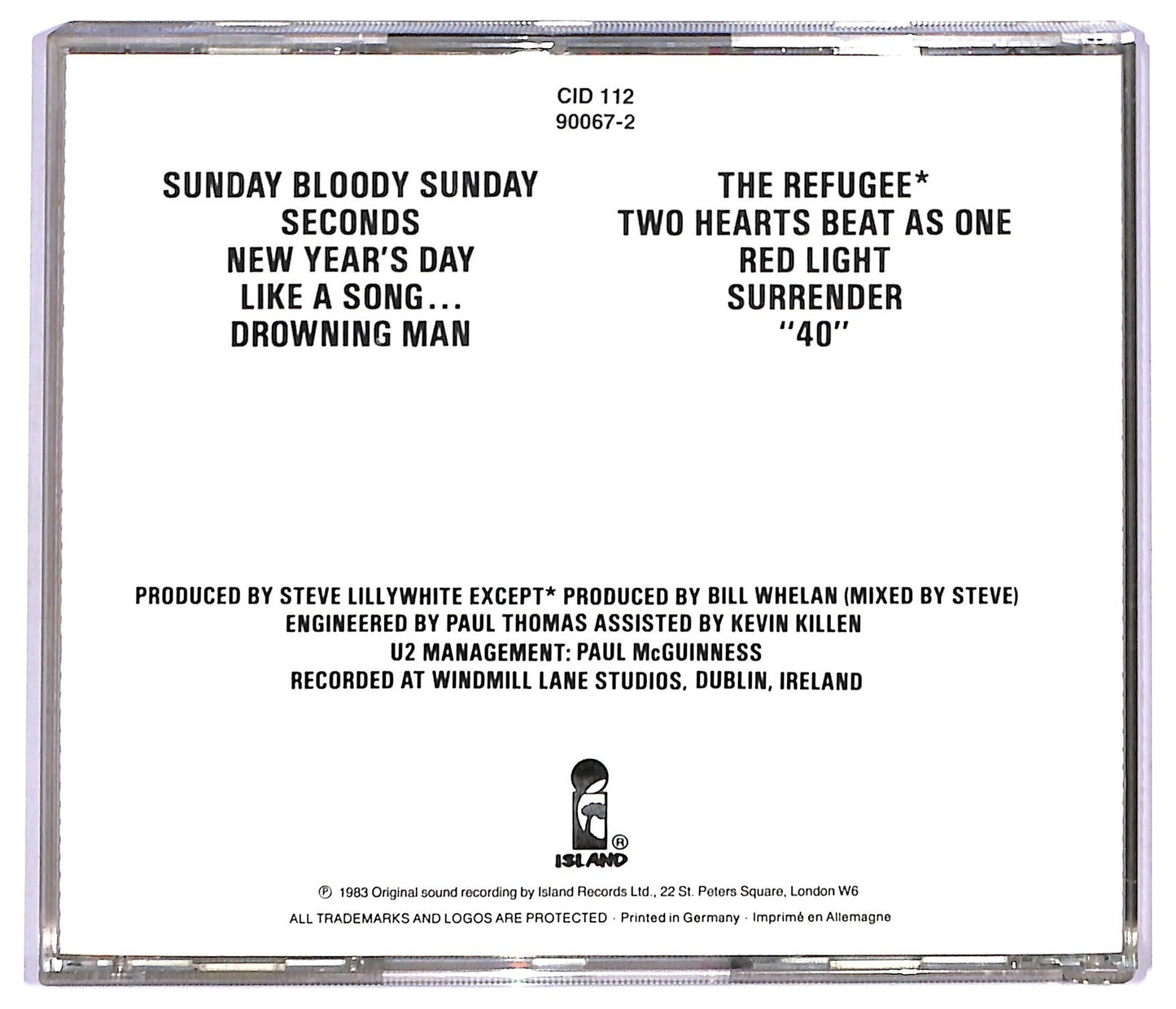 EBOND U2 - War CD CD089913