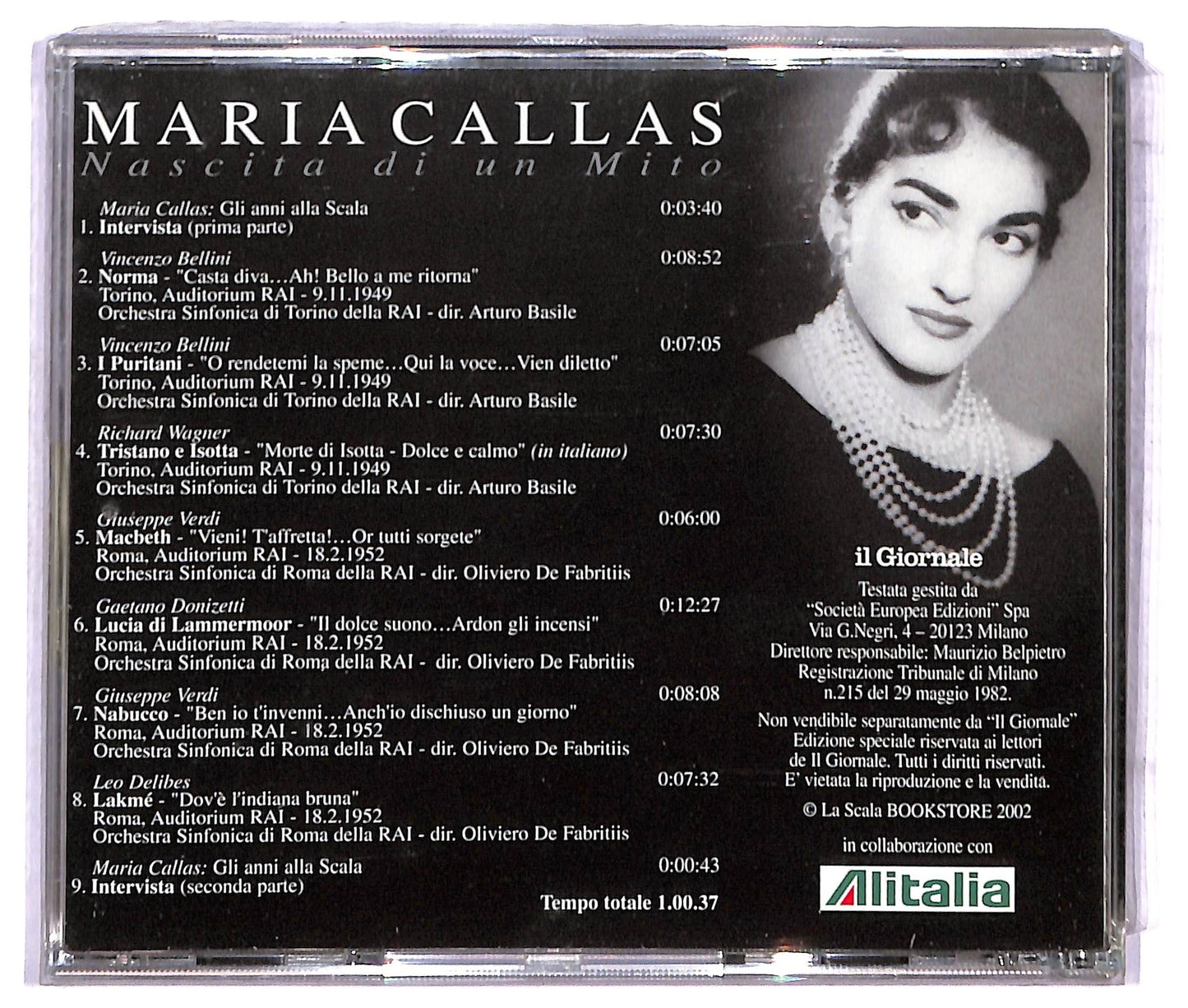 EBOND Maria Callas - Nascita Di Un Mito CD CD089953