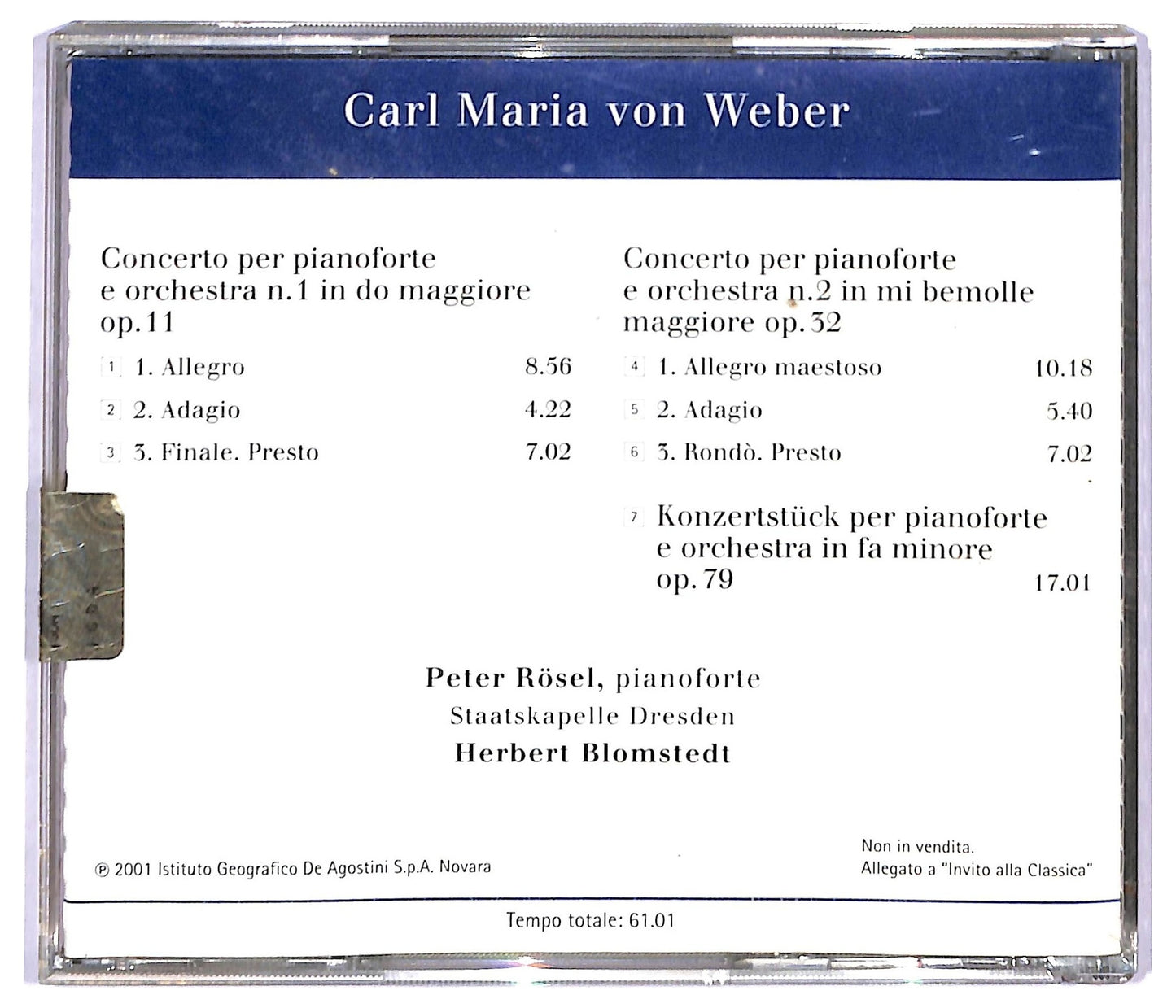 EBOND Weber - Opere Per Pianoforte E Orchestra CD CD090139