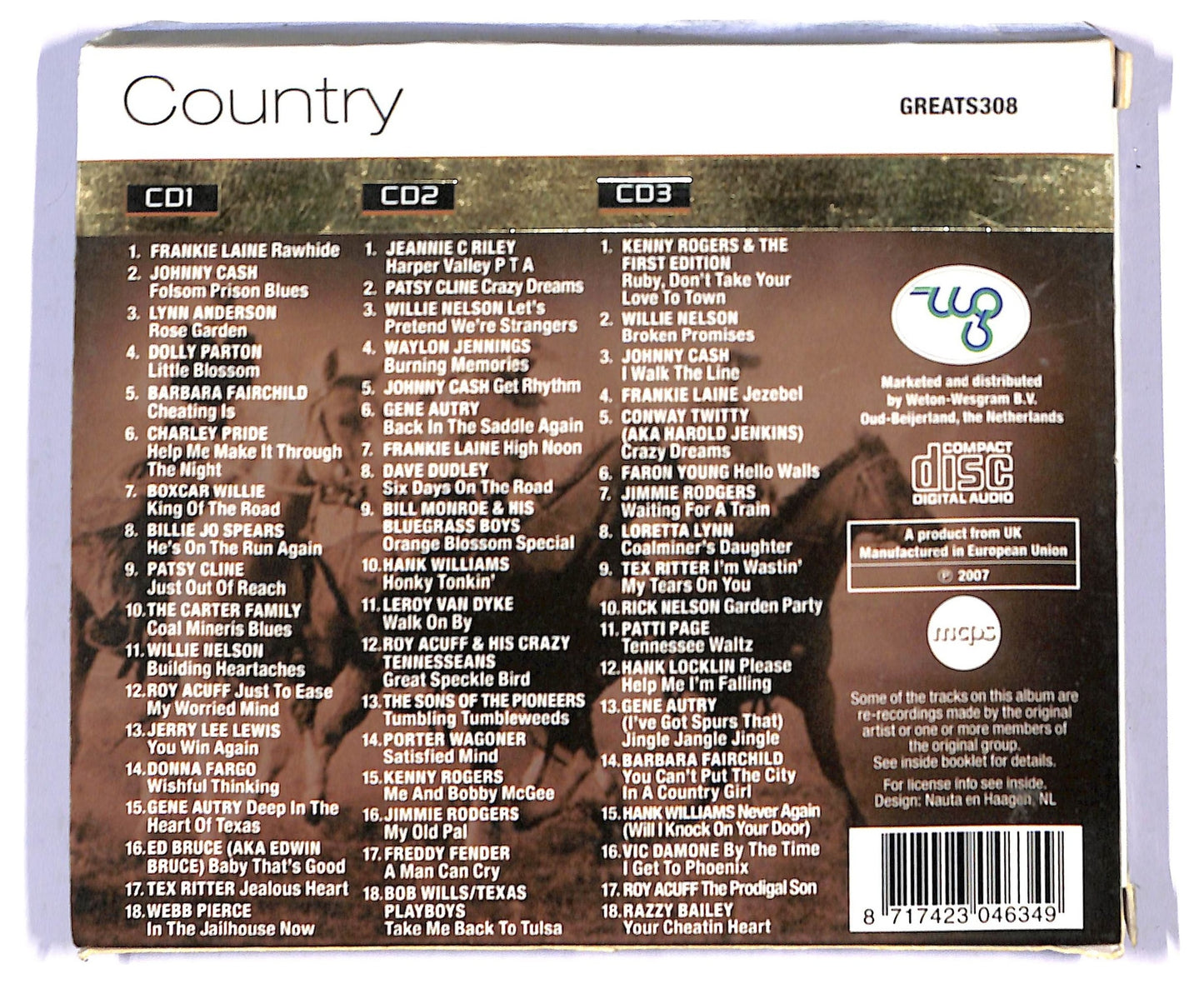EBOND Various - Rawhide Country Greats CD CD090151