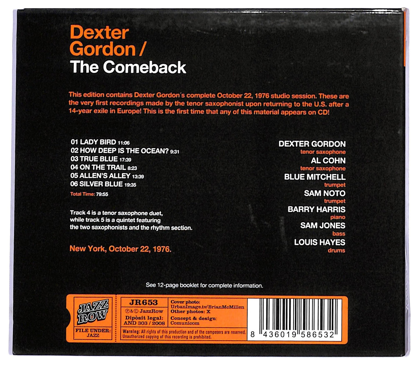 EBOND Dexter Gordon - The Comeback CD CD090231