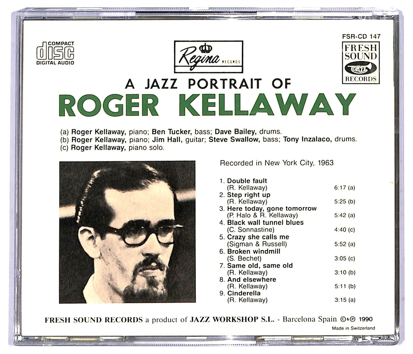 EBOND Roger Kellaway Feat Jim Hall - A Jazz Portrait Of Roger Kellaway CD CD090247
