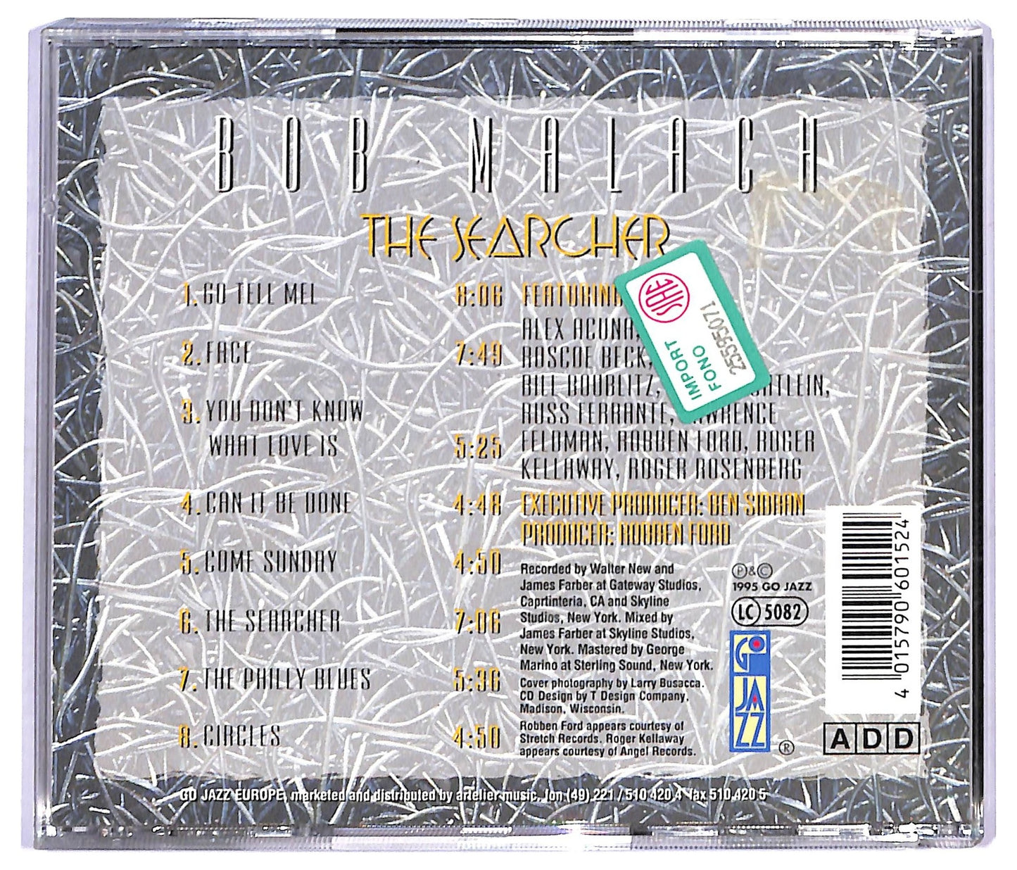 EBOND Bob Malach - The Searcher CD CD090260