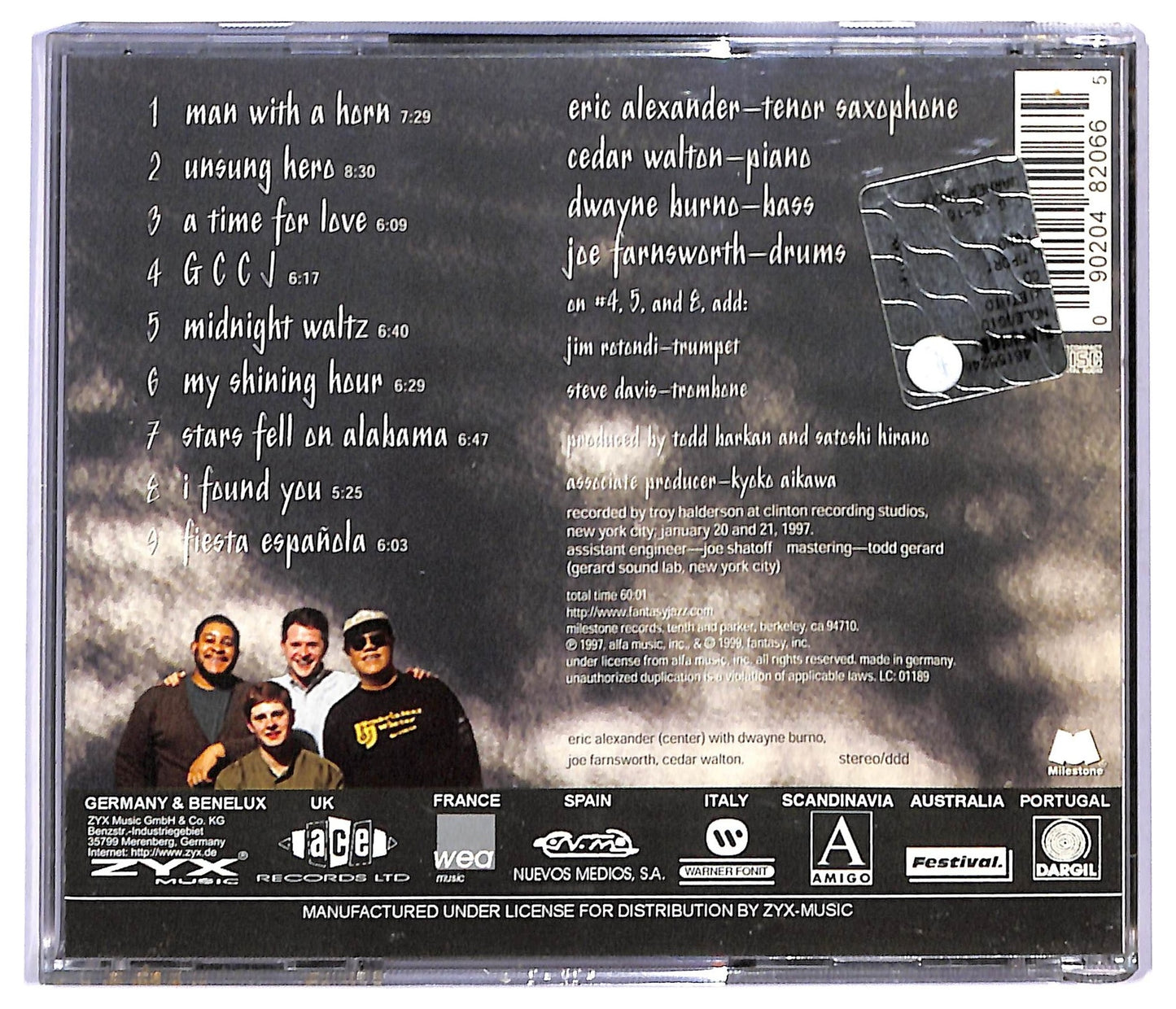 EBOND Eric Alexander - Man With A Horn CD CD090265