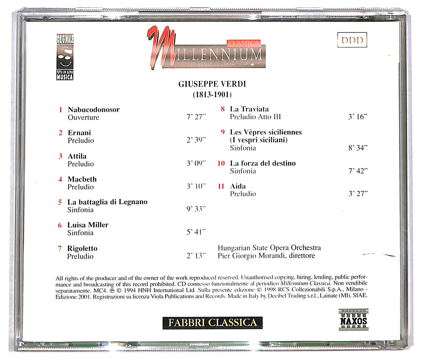 EBOND Verdi - Sinfonie E Preludi CD CD090313