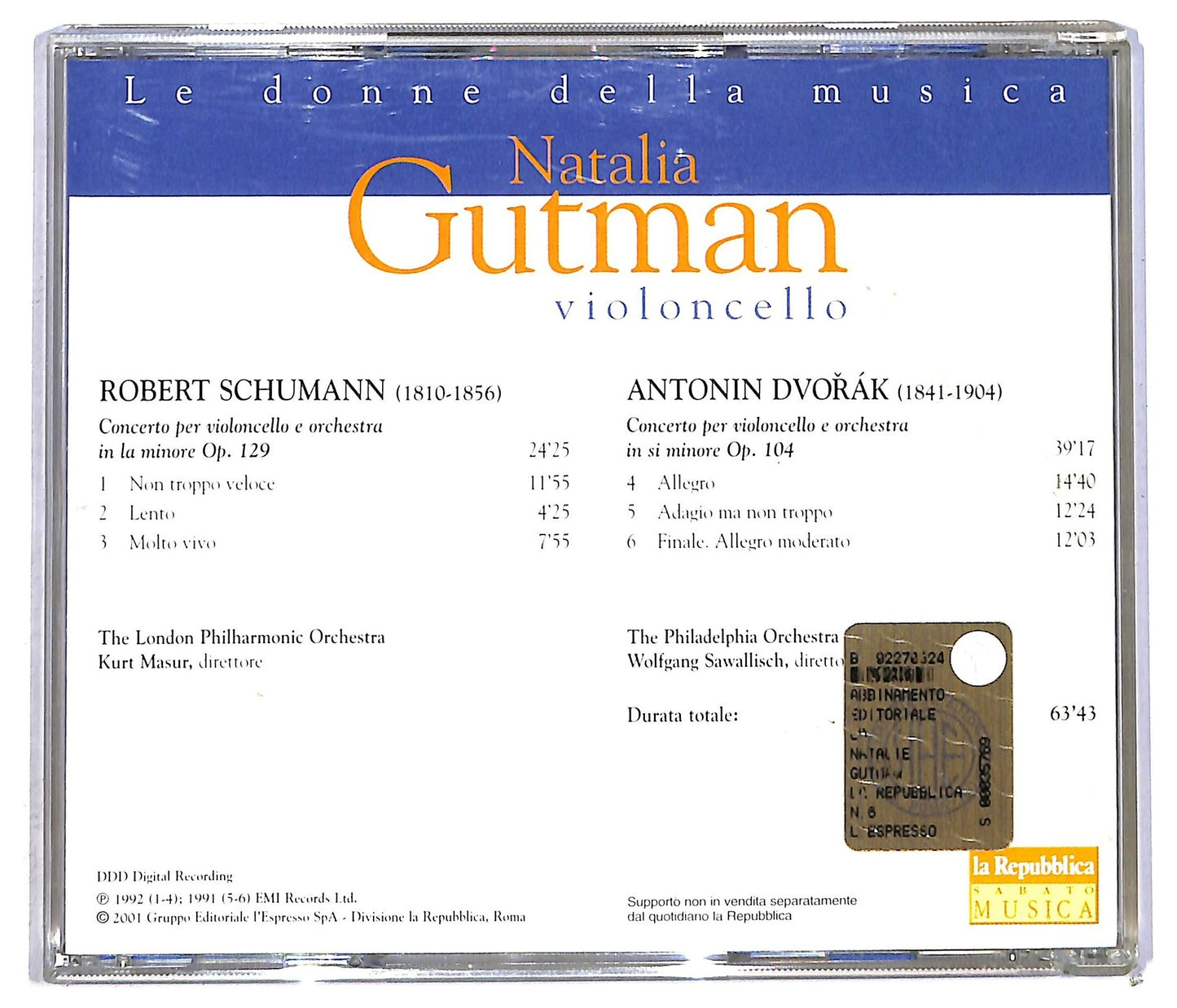 EBOND Natalia Gutman - Violoncello CD CD090335