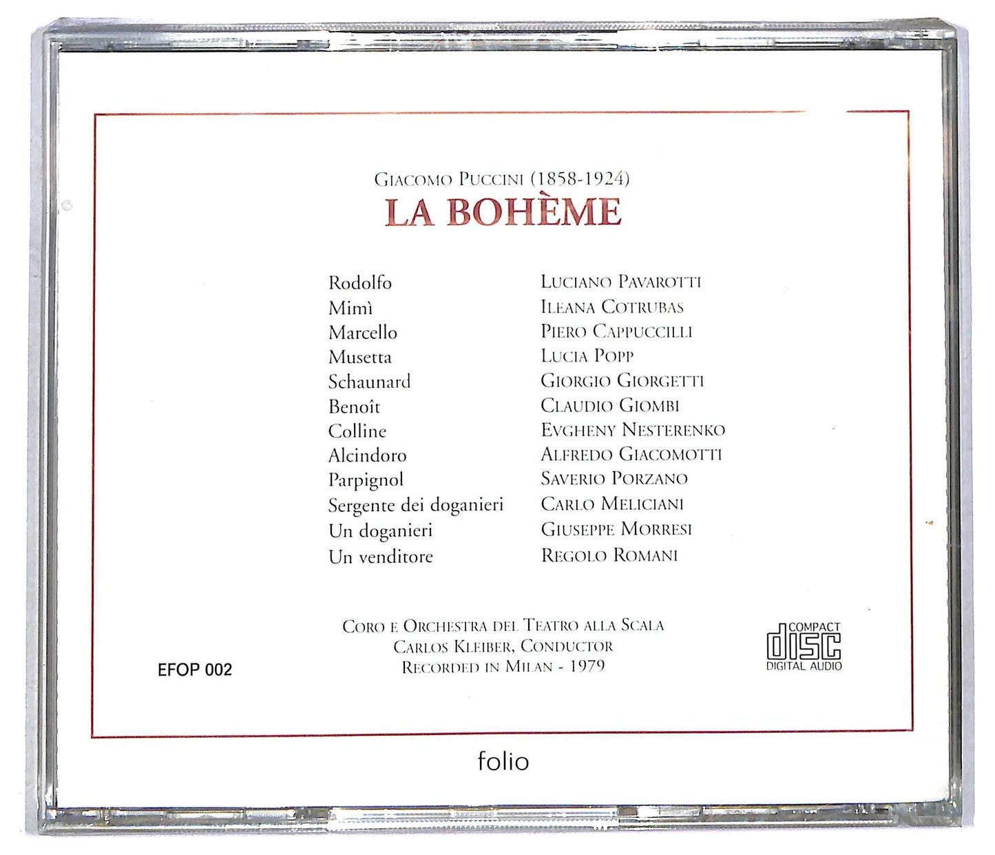 EBOND Giacomo Puccini - La Boheme Vol. II CD CD090502