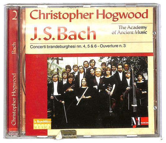 EBOND Bach Christopher Hogwood - Concerti brandeburghesi nn. 4, 5 & 6 - Ouverture n. 3 CD CD090508