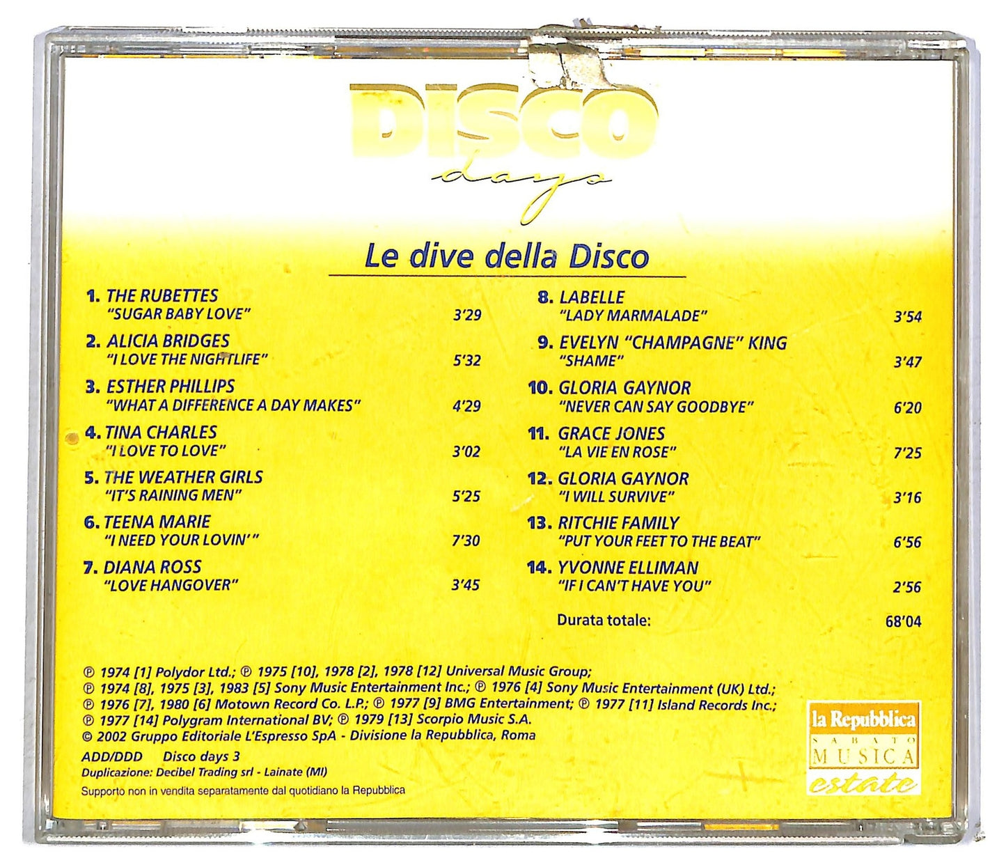 EBOND Various - Le Dive Della Disco vol.3 CD CD090511