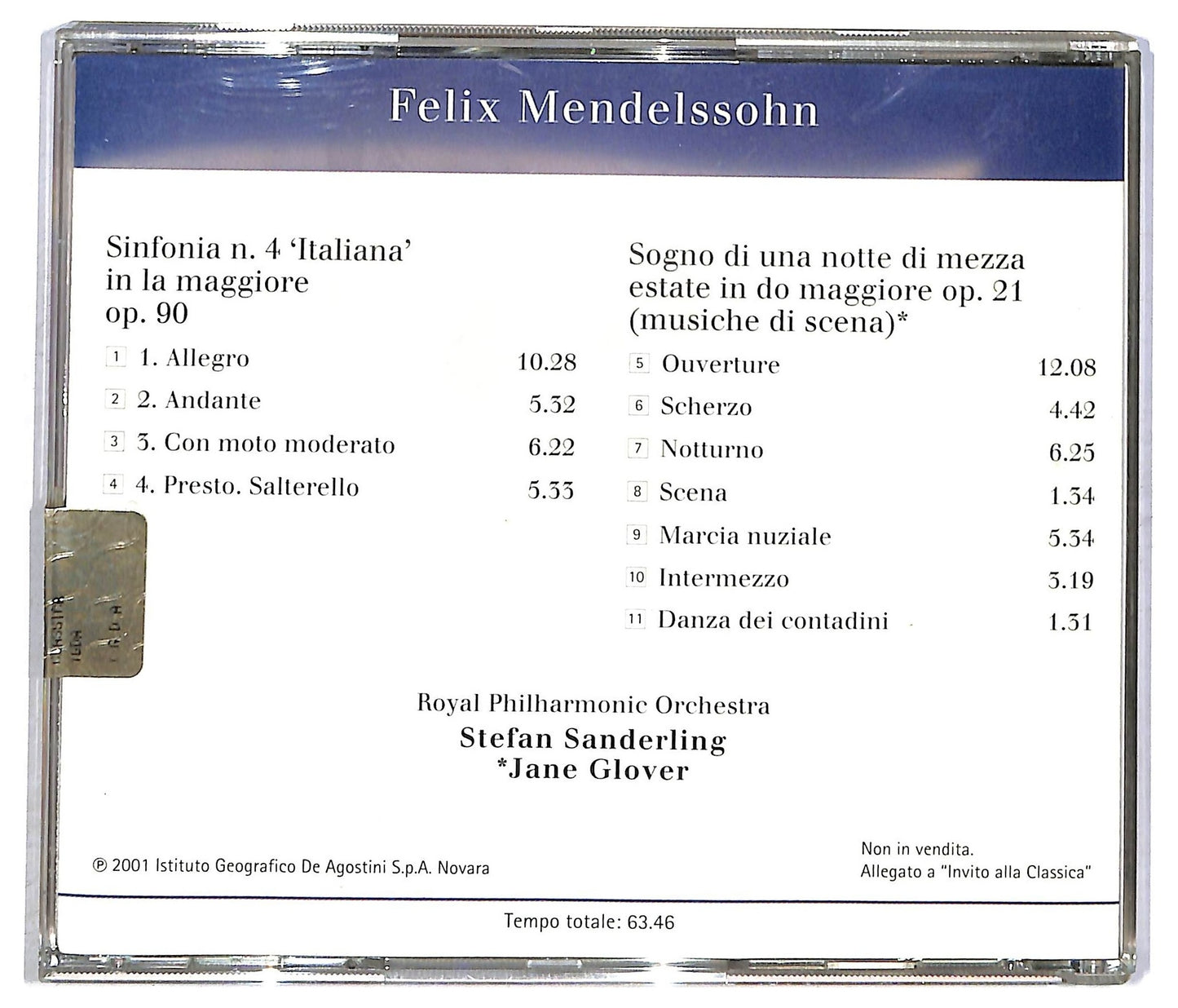 EBOND Mendelssohn - Sinfonia N. 4 Italiana CD CD090549