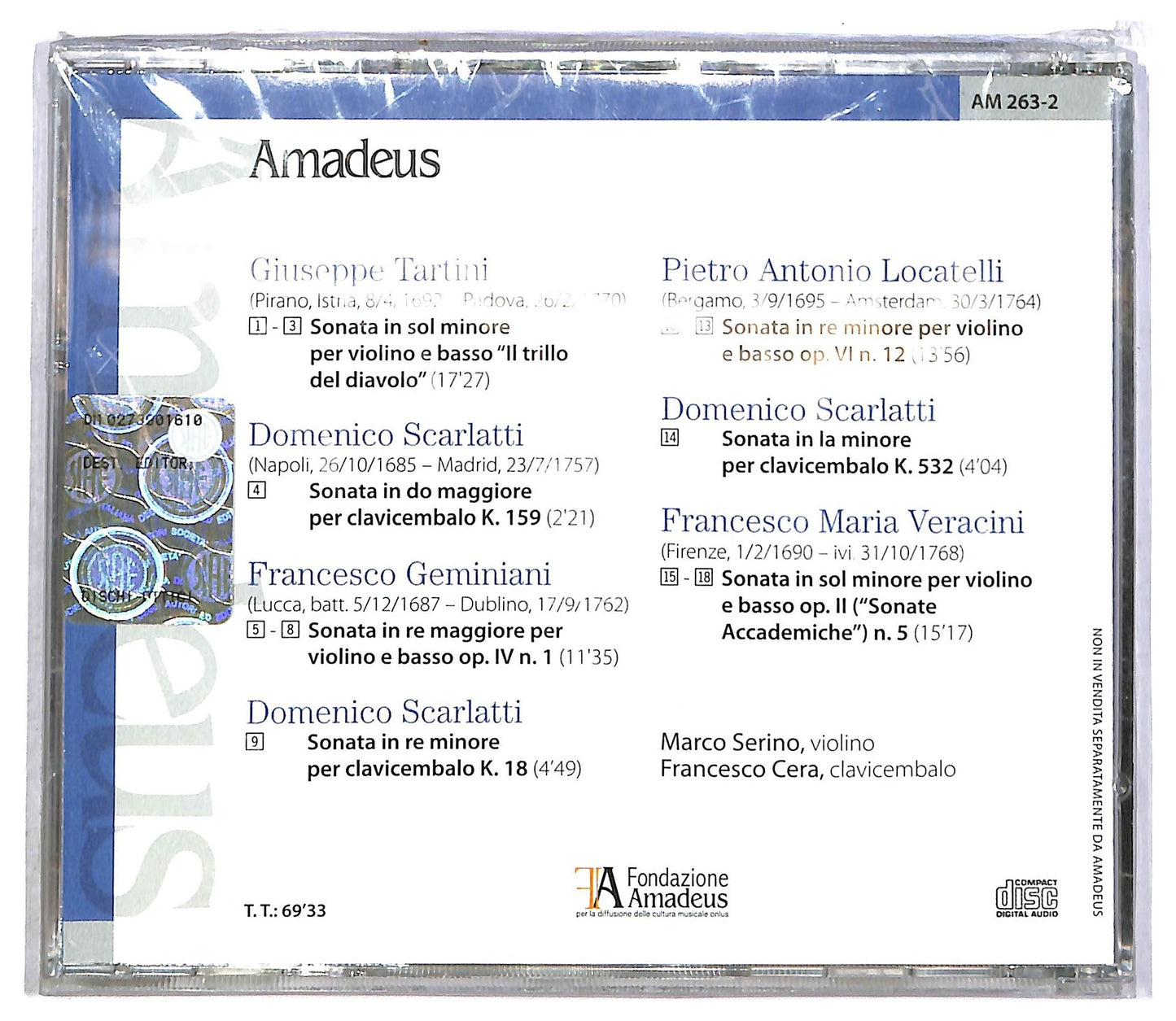 EBOND Various - Virtuosi Italiani Nell'Europa Del '700 CD CD090625