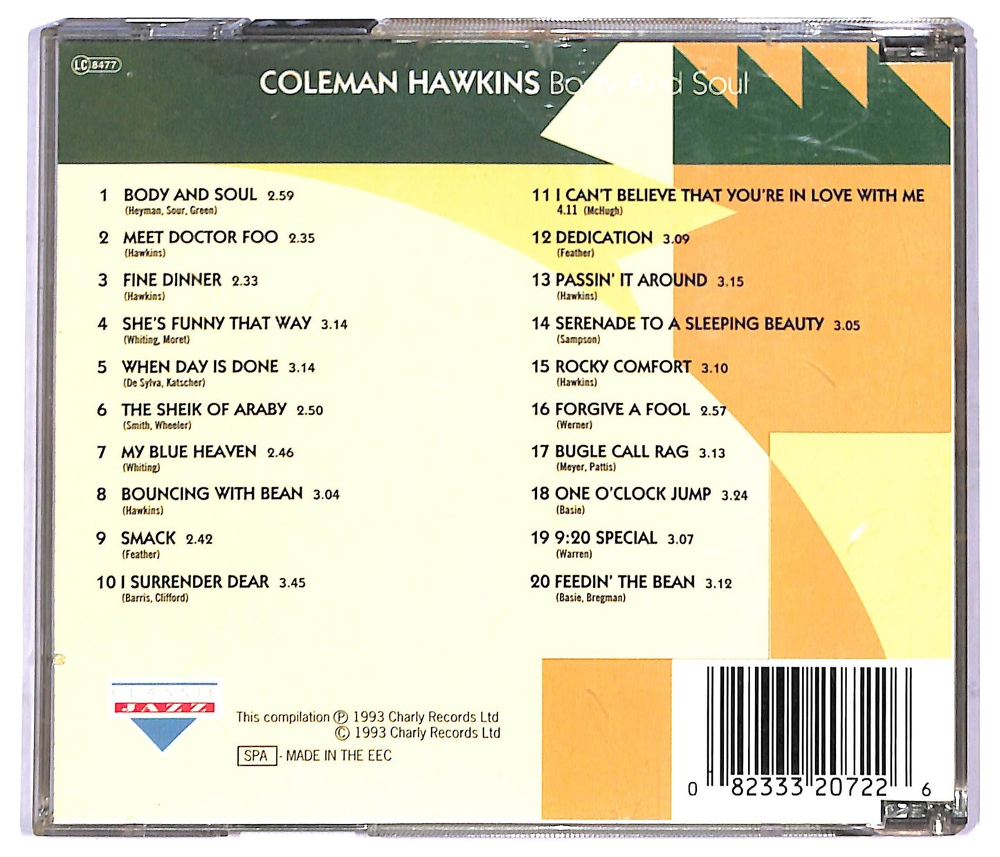 EBOND Coleman Hawkins - Body And Soul CD CD090803