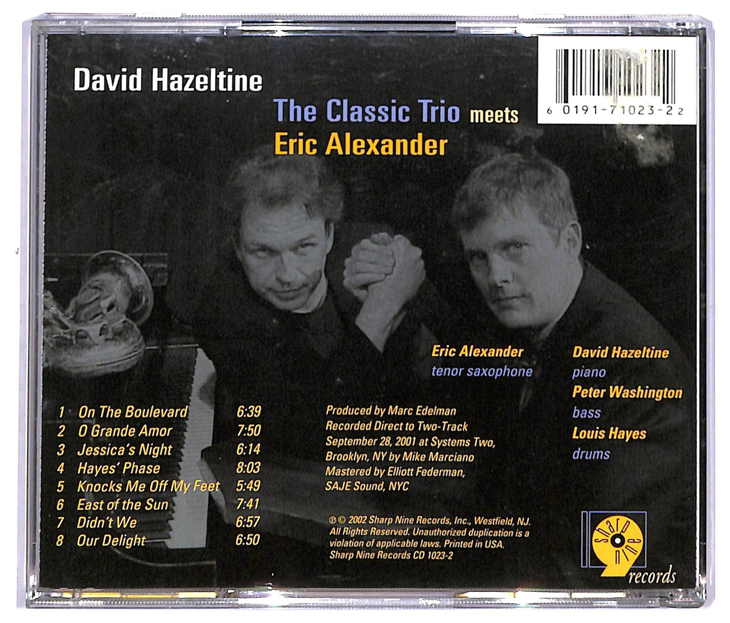 EBOND David Hazeltine - The Classic Trio Meets Eric Alexander CD CD090821