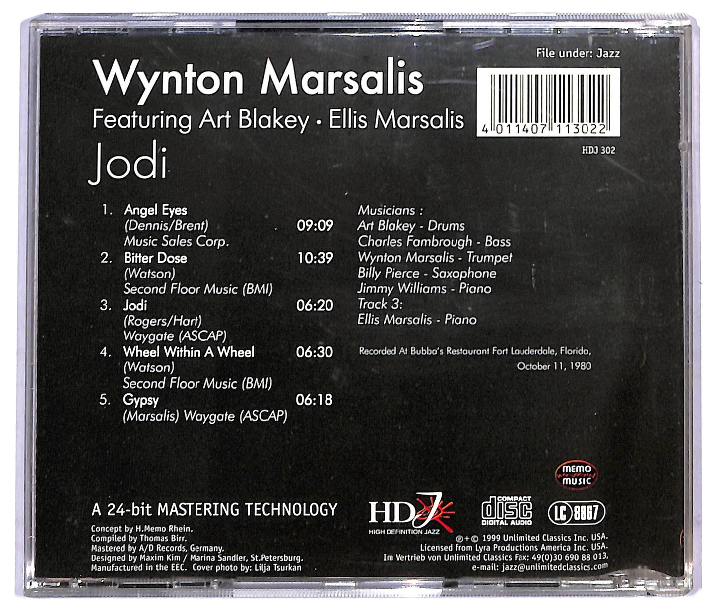 EBOND Wynton Marsalis Feat Art Blakey, Ellis Marsalis - Jodi CD CD090845