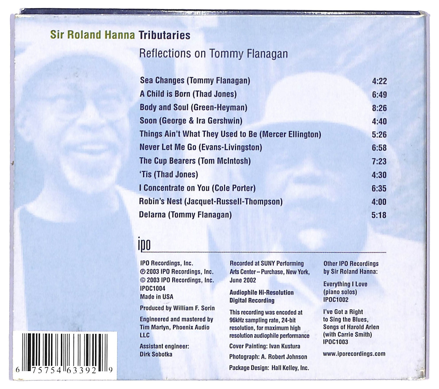 EBOND Sir Roland Hanna - Tributaries - Reflections On Tommy Flanagan CD CD090911