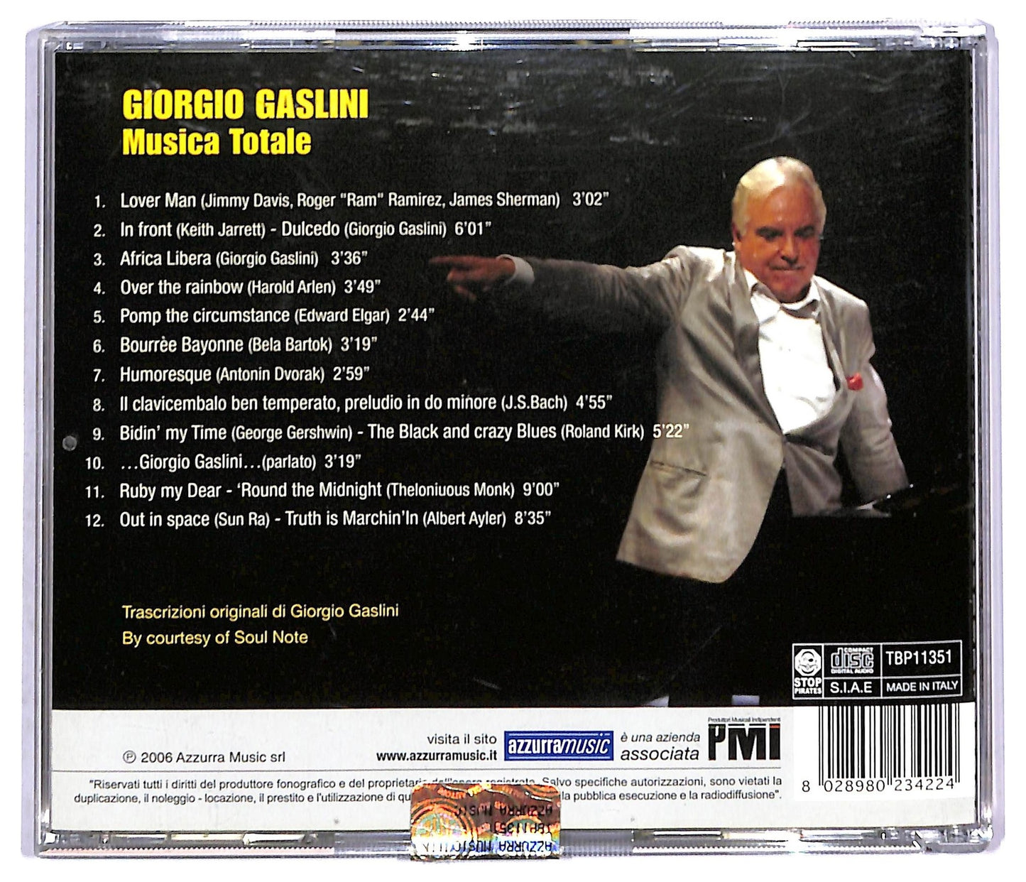 EBOND Giorgio Gaslini - Musica Totale CD CD090914