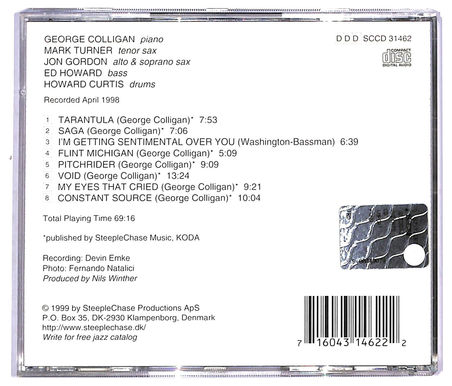 EBOND George Colligan Quintet - Constant Source CD CD090915