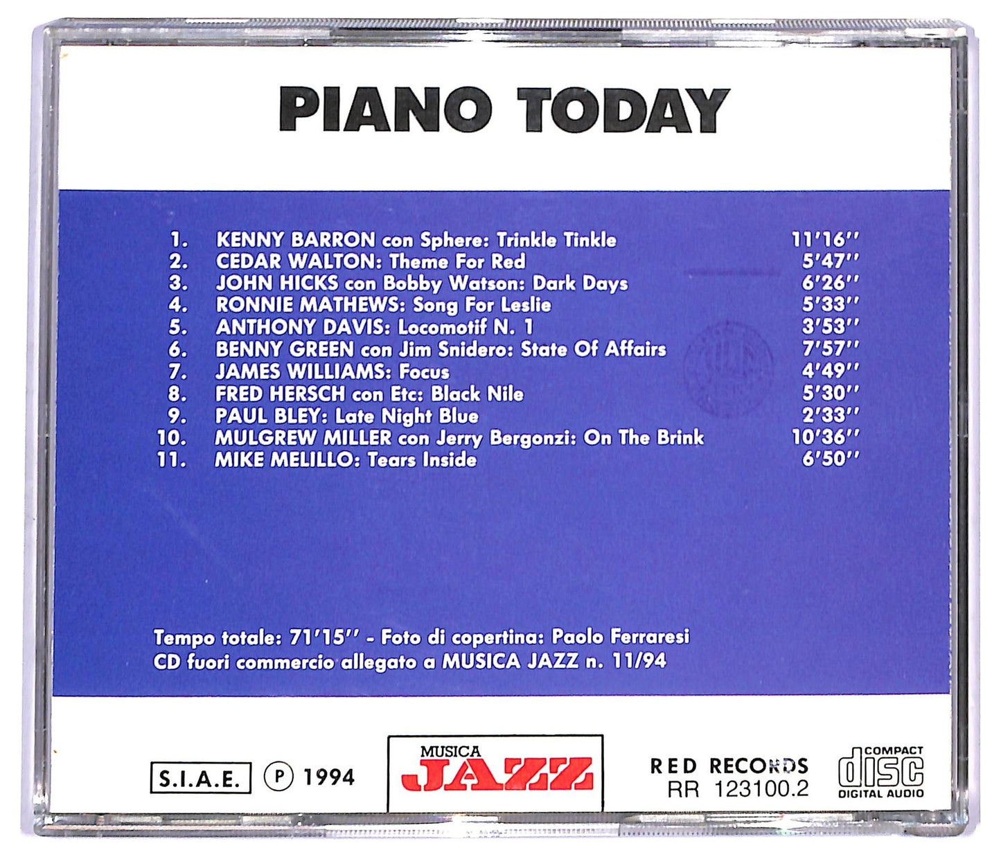 EBOND Various - Piano Today CD CD090924